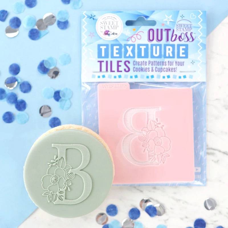 Letter B Outboss Cookie Stamp by AmyCakes Sweet Stamp - Der Backmichgluecklich Online Shop