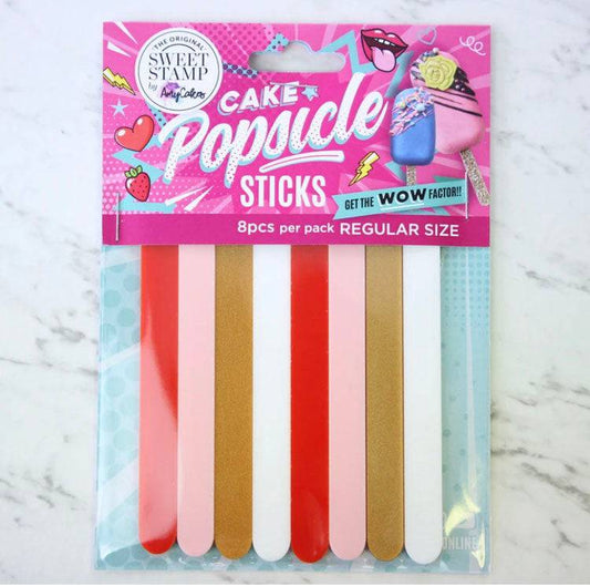 Mini Popsicle Stiele Love is sweet, Sweet Stamp - Der Backmichgluecklich Online Shop