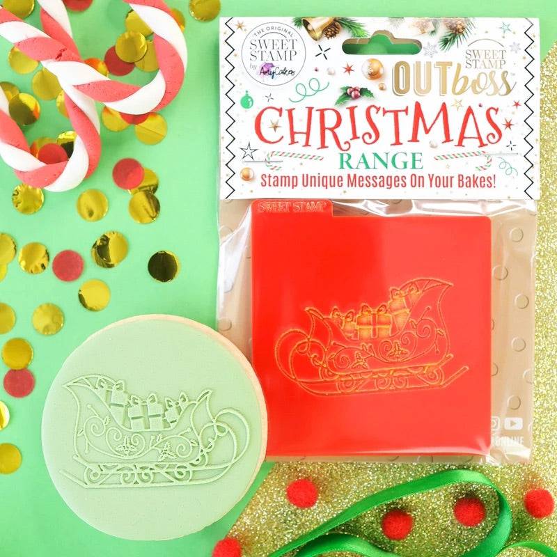 Santas sleigh Cookie stamp Sweet Stamp - Der Backmichgluecklich Online Shop