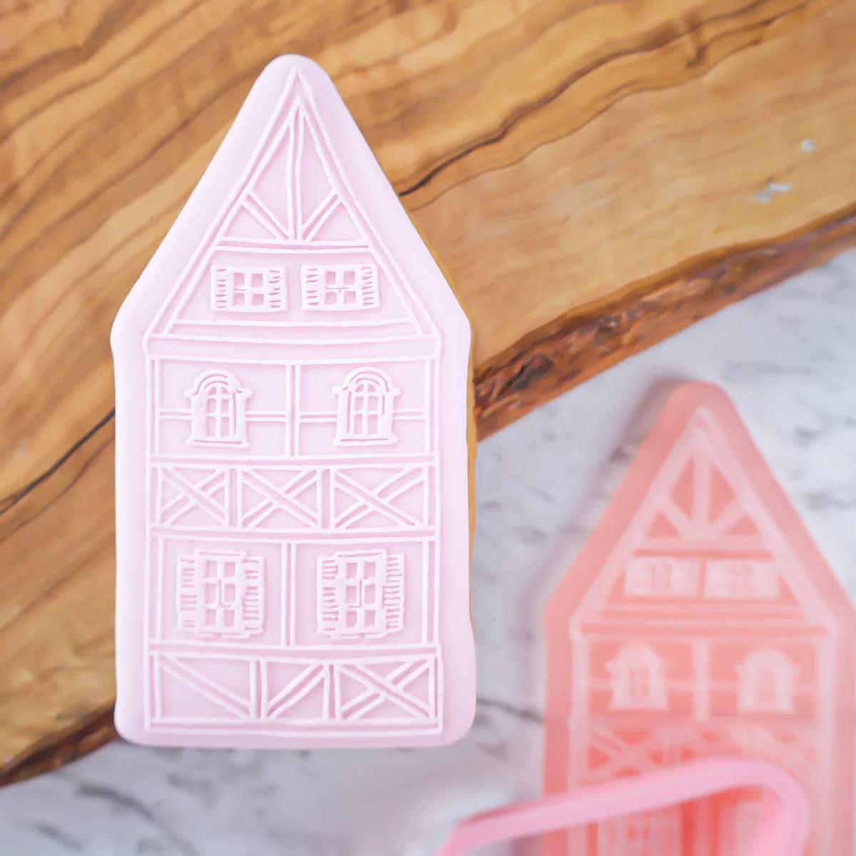 Schmales Johan Dutch House Outboss Stamp and cut Cookie stamp by Sweet Stamp - Der Backmichgluecklich Online Shop