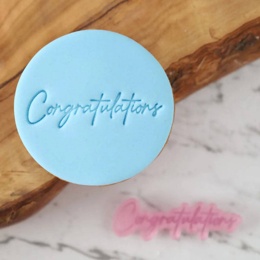 signature Congratulation embosser Cookie Stamp by AmyCakes Sweet Stamp - Der Backmichgluecklich Online Shop