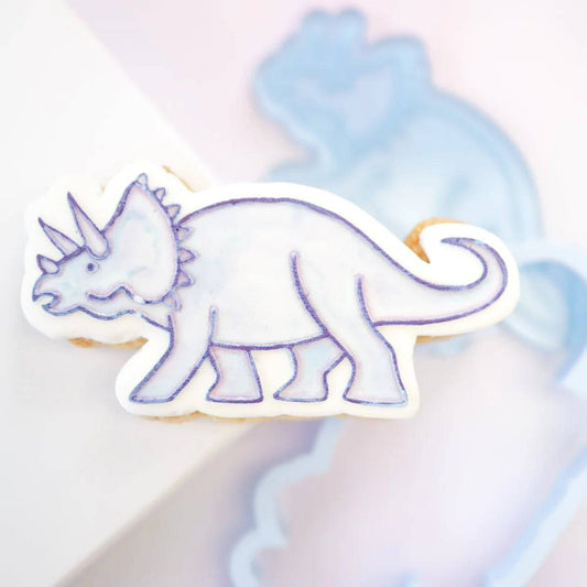 Triceratops Stamp and cut Cookie stamp by Sweet Stamp - Der Backmichgluecklich Online Shop