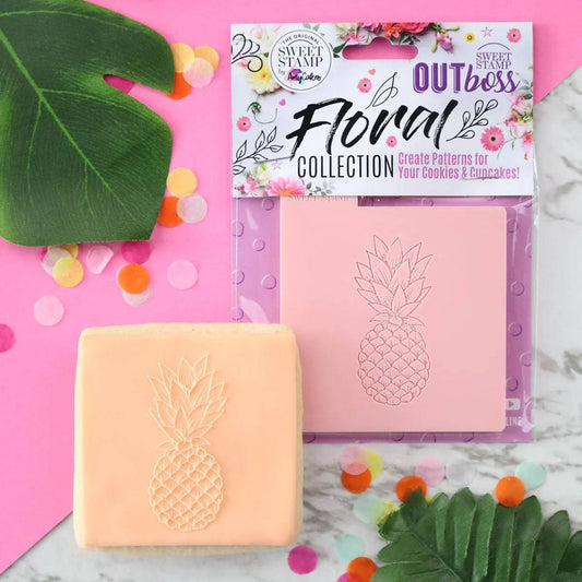 Tropical pineapple summer texture Tiles Outboss by Sweet Stamp - Der Backmichgluecklich Online Shop