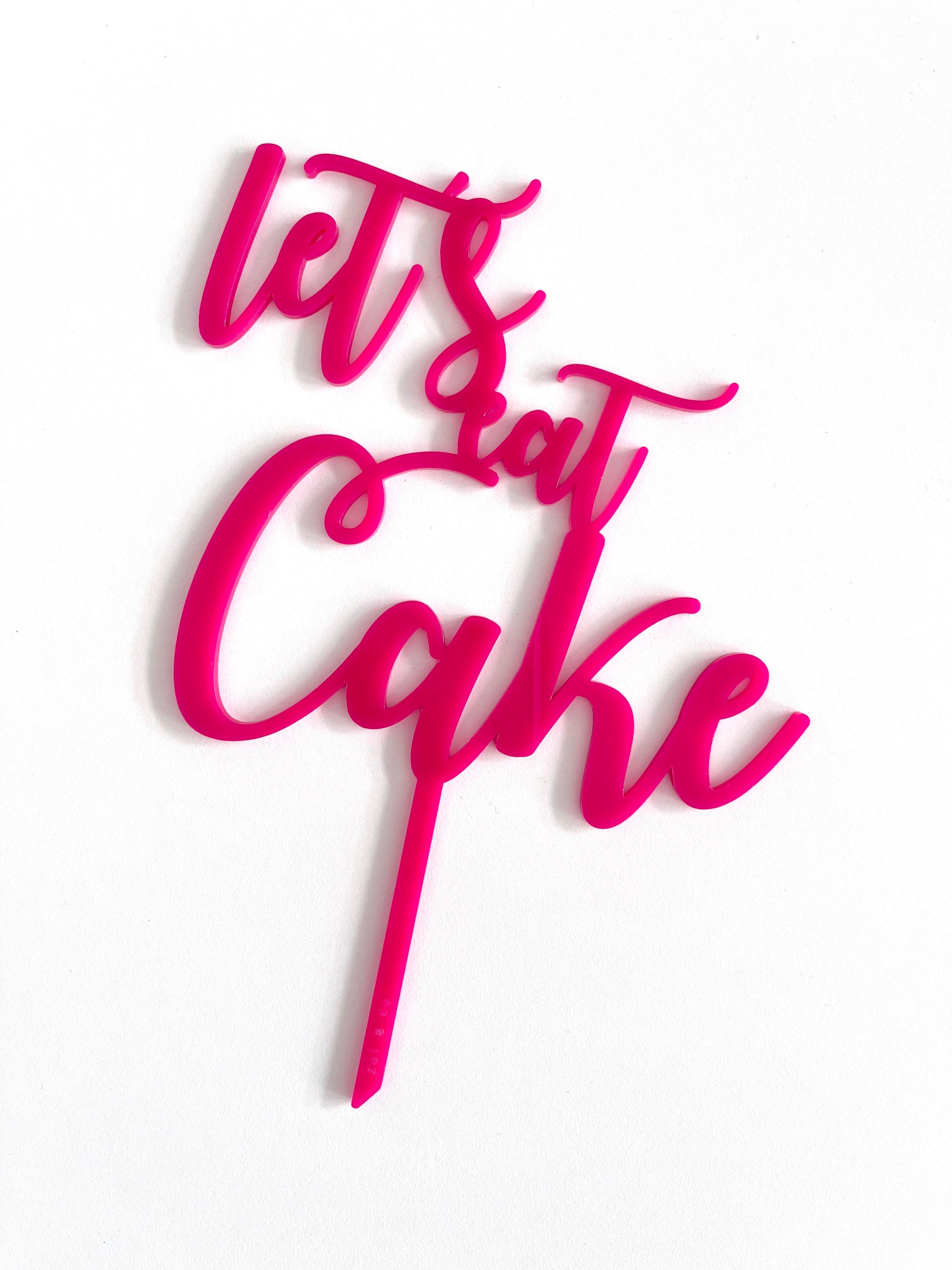 Zoi&Co. Pink lets eat cake - Der Backmichgluecklich Online Shop