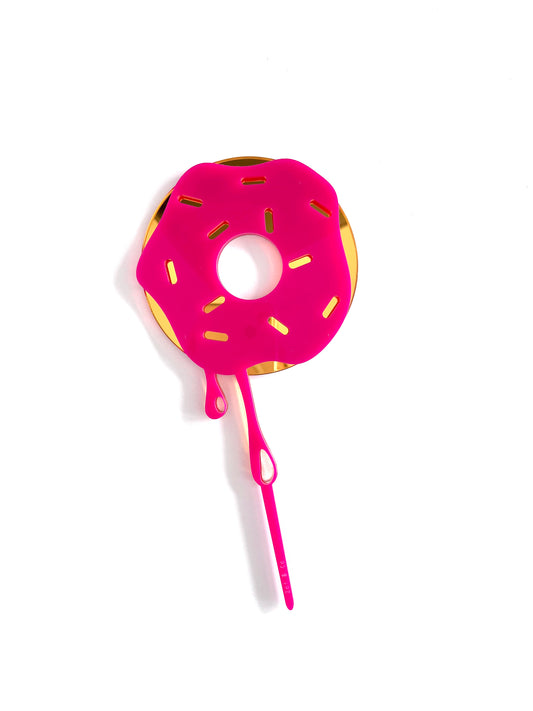 Zoi&Co. Pink driped Donut